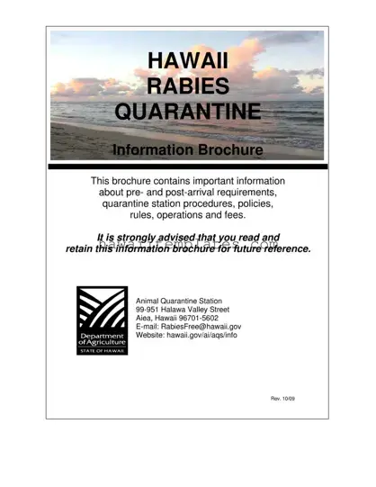 Fill in a Valid Hawaii Quarantine Template